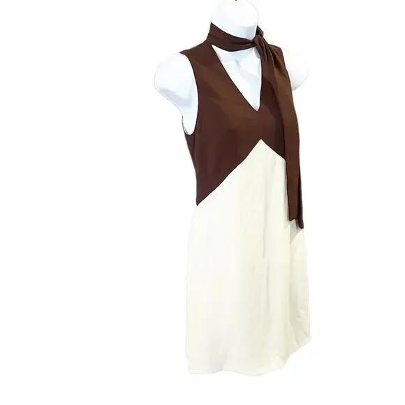 Barbara Bui Paris Vintage Color-block Cocktail Dress Size 36 or US Size 6 - Picture 3 of 9